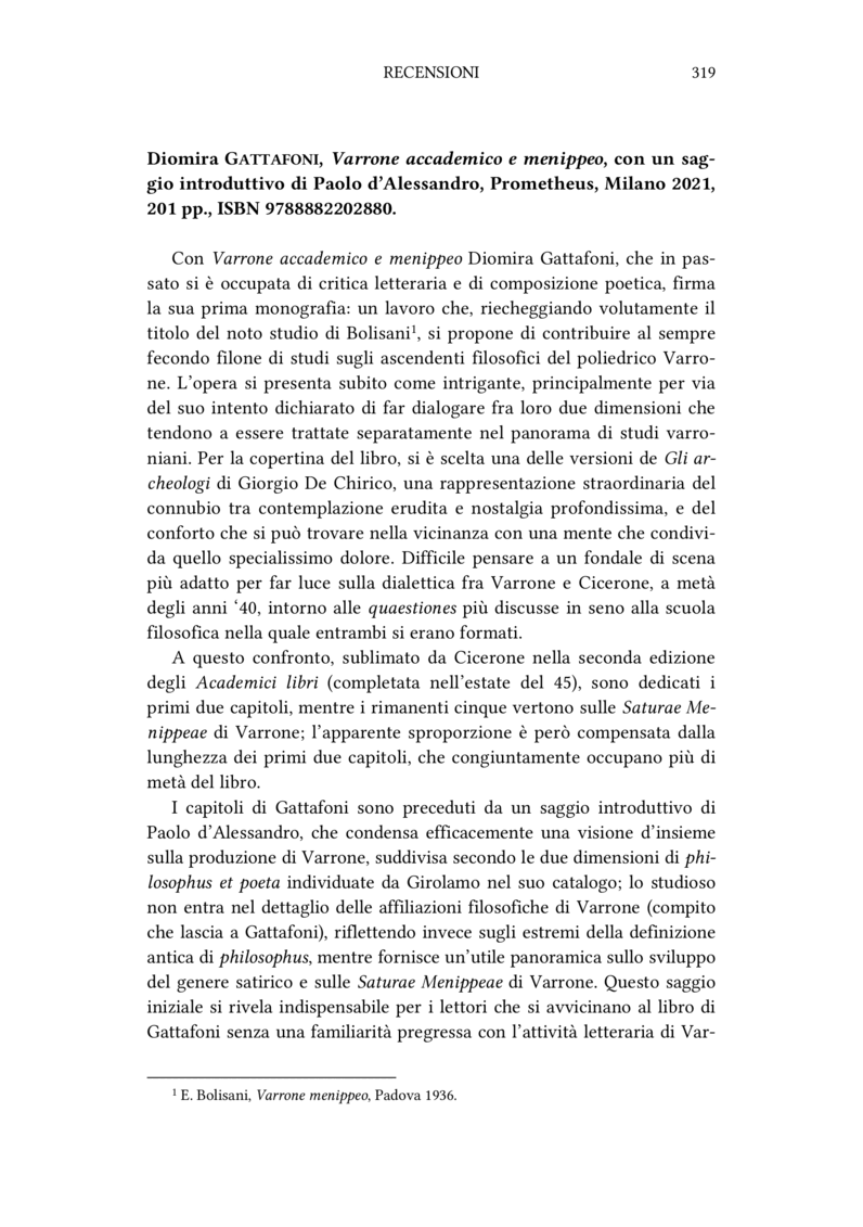 Open gallery for Varrone accademico e menippeo