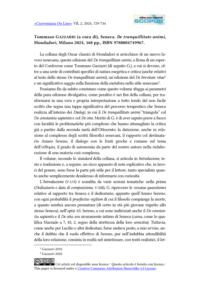 Open gallery for Seneca, De tranquillitate animi