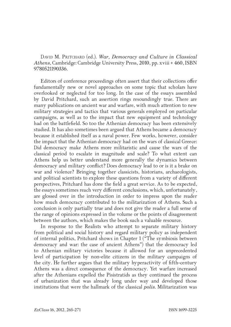 Open gallery for War, Democracy and Culture in Classical Athens