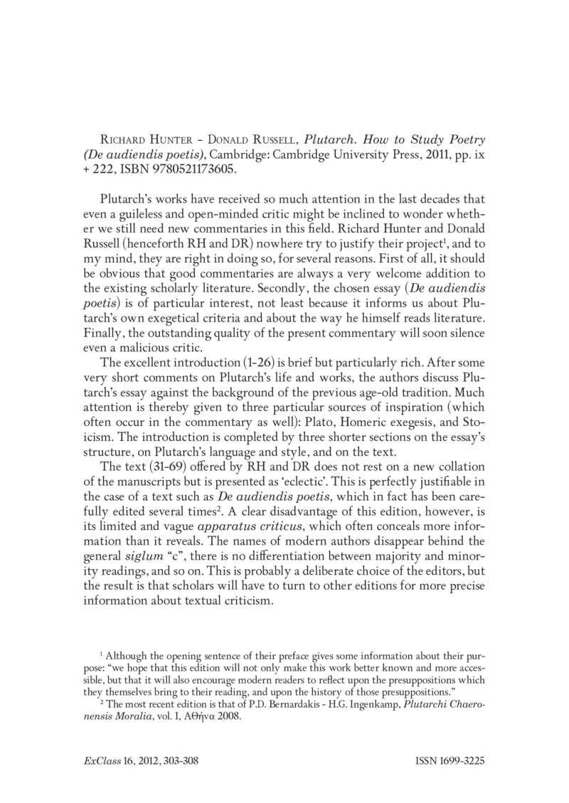 Open gallery for Plutarch, How to Study Poetry (De audiendis poetis)