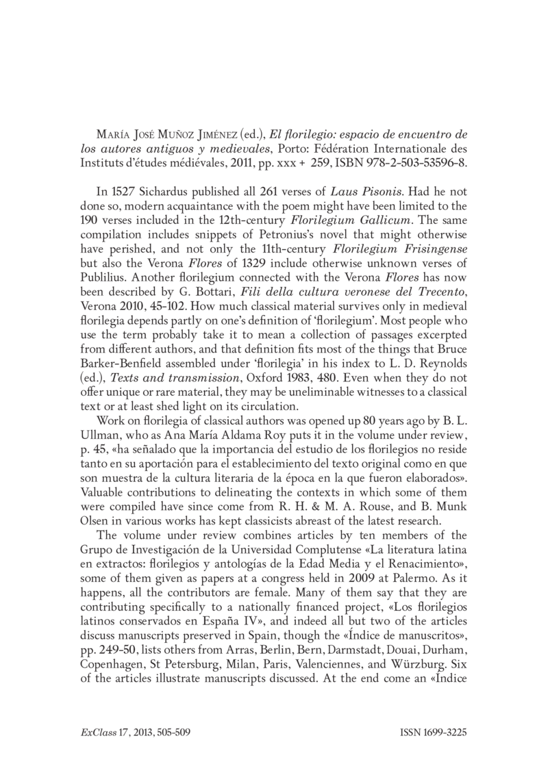 Open gallery for El florilegio