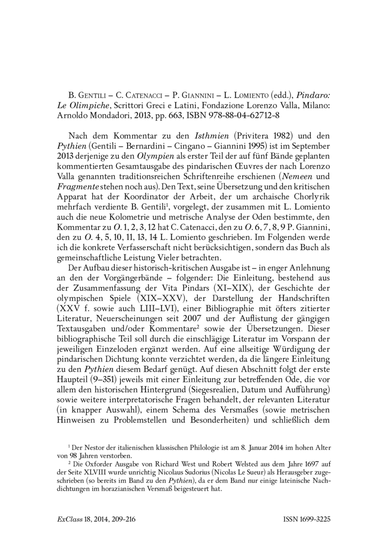 Open gallery for Pindaro, Le Olimpiche