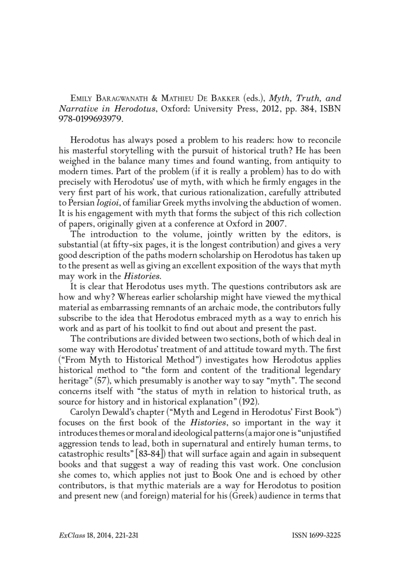 Open gallery for Myth, Truth, and Narrative in Herodotus