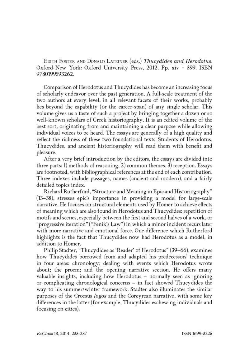 Open gallery for Thucydides and Herodotus