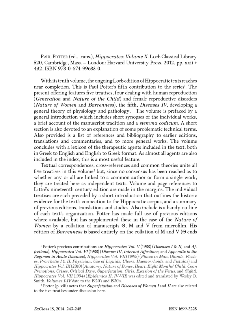 Open gallery for Hippocrates, Volume X