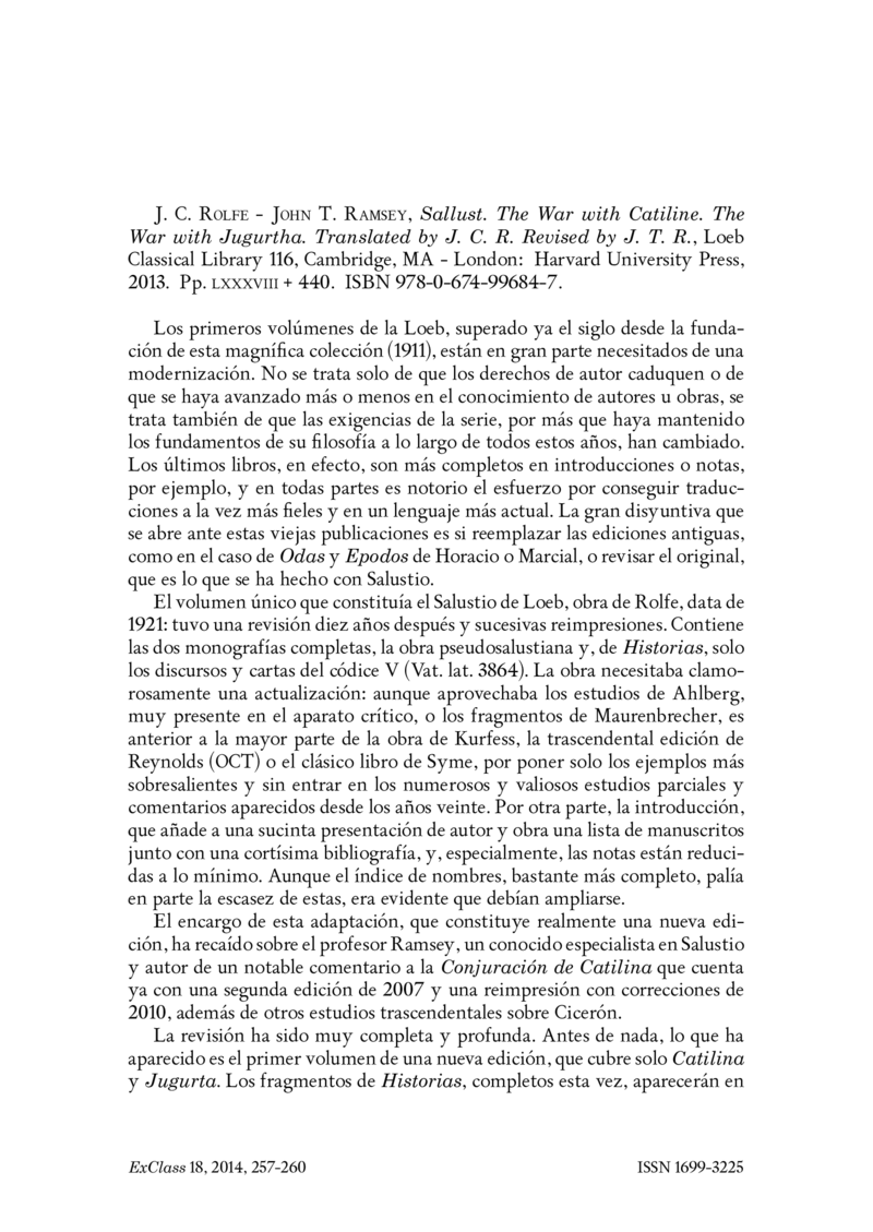 Open gallery for Sallust, The War with Catiline. The War with Jugurtha