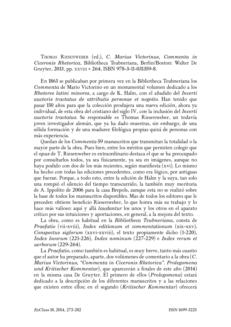 Open gallery for C. Marius Victorinus, Commenta in Ciceronis Rhetorica
