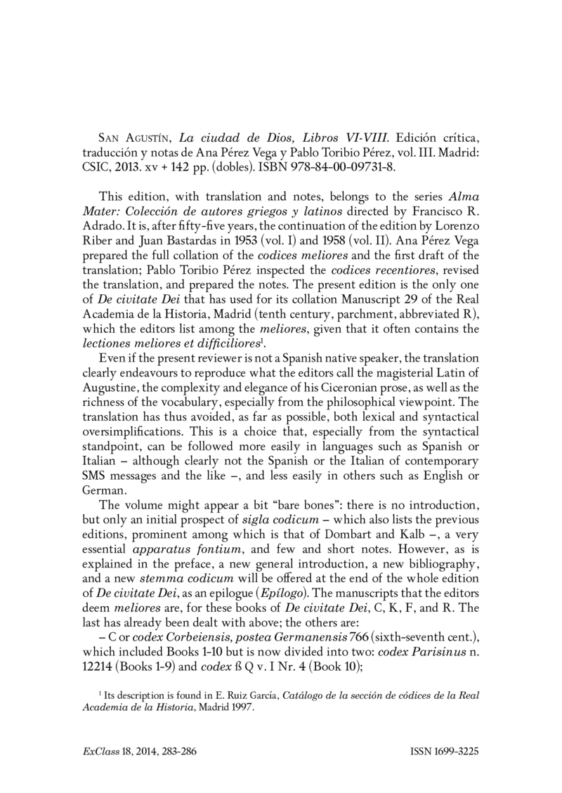 Open gallery for San Agustín, La ciudad de Dios, Libros VI-VIII