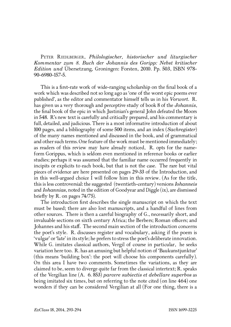 Open gallery for Philologischer, historischer und liturgischer Kommentar zum 8. Buch der Johannis des Goripp