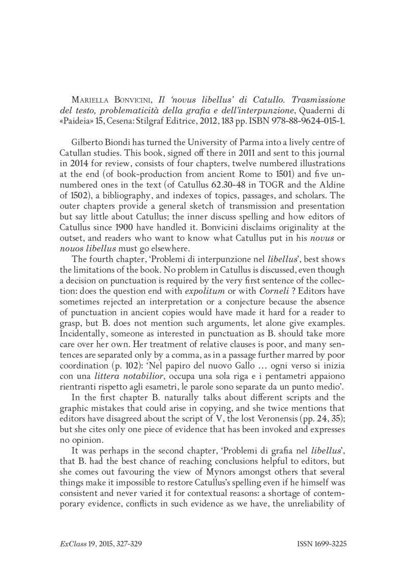 Open gallery for Il ‘novus libellus’ di Catullo