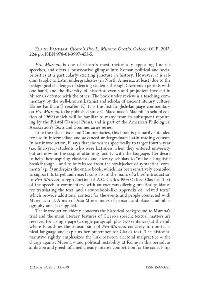 Open gallery for Cicero’s "Pro L. Murena Oratio"