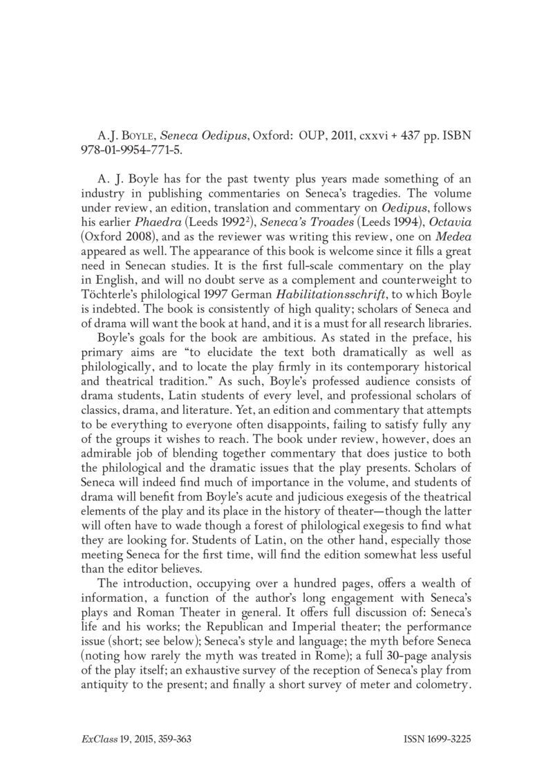 Open gallery for Seneca, Oedipus