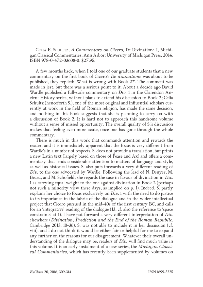 Open gallery for A Commentary on Cicero, "De Divinatione I"