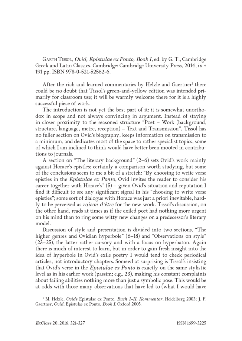 Open gallery for Ovid, Epistulae ex Ponto, Book I