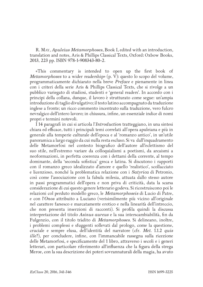 Open gallery for Apuleius, Metamorphoses, Book I