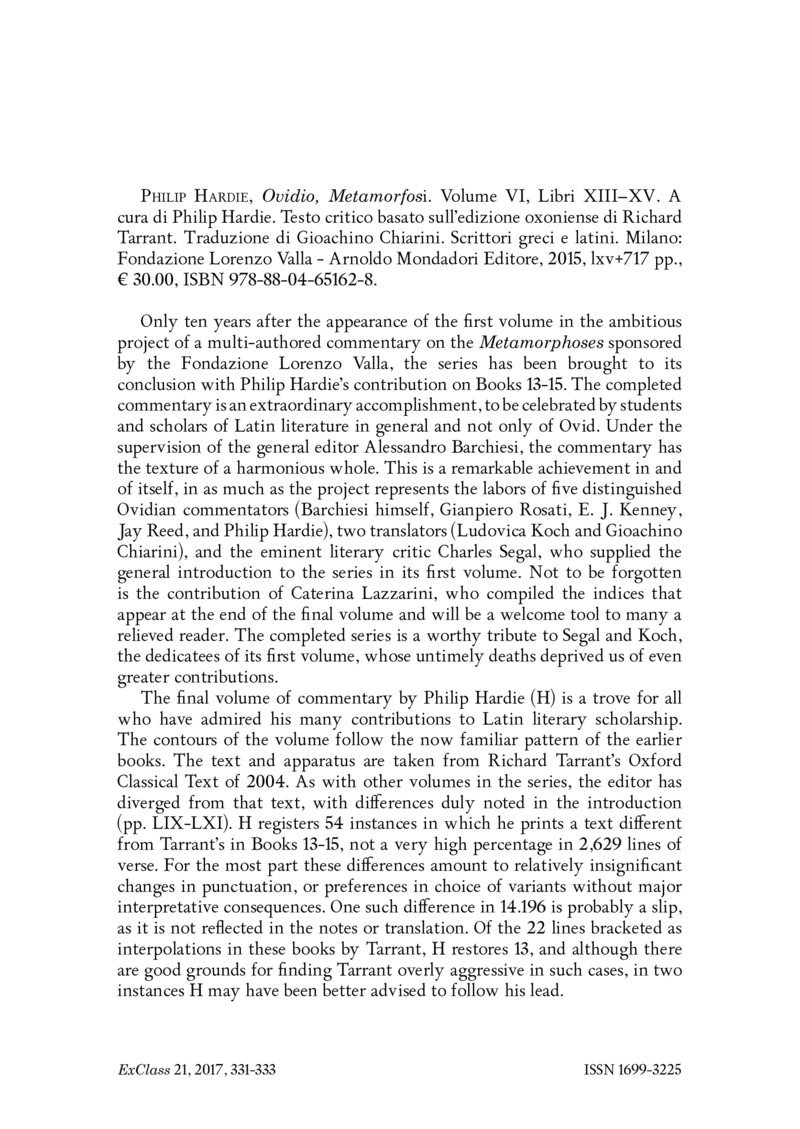 Open gallery for Ovidio, Metamorfosi