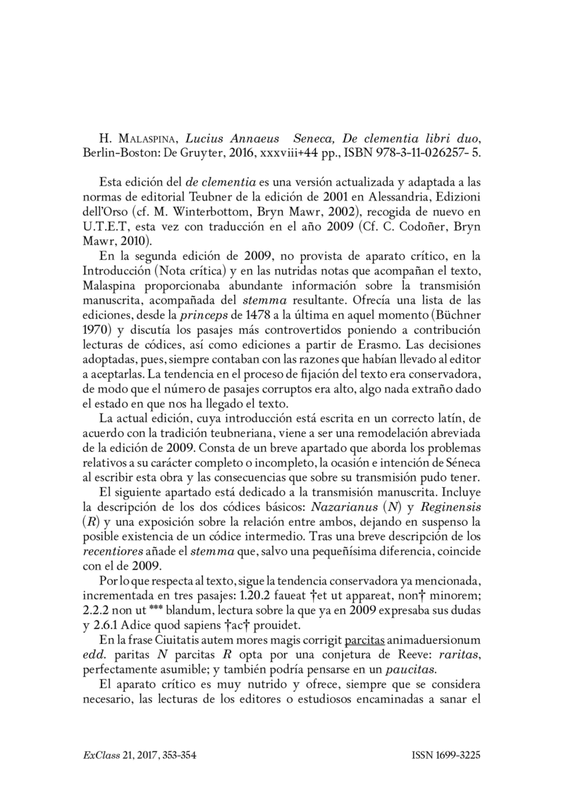 Open gallery for Lucius Annaeus Seneca, De clementia libri duo