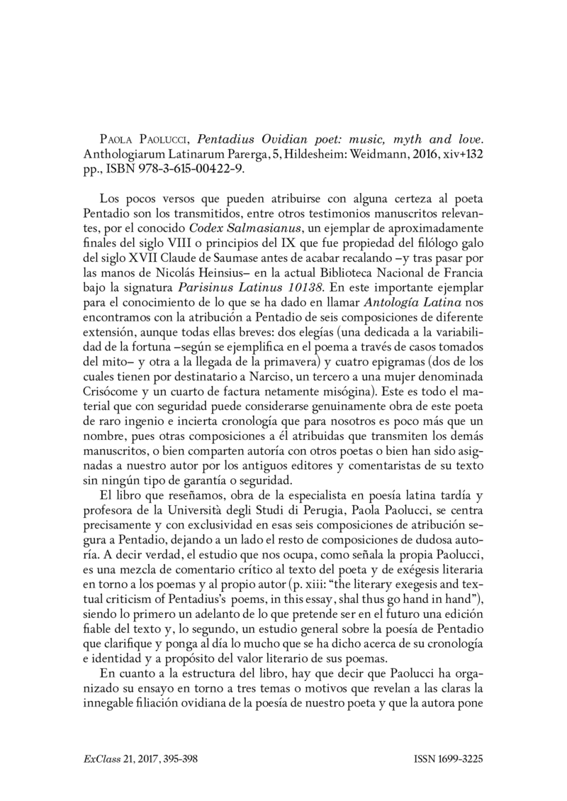 Open gallery for Pentadius Ovidian Poet