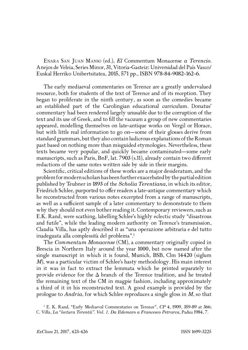 Open gallery for El "Commentum Monacense" a Terencio