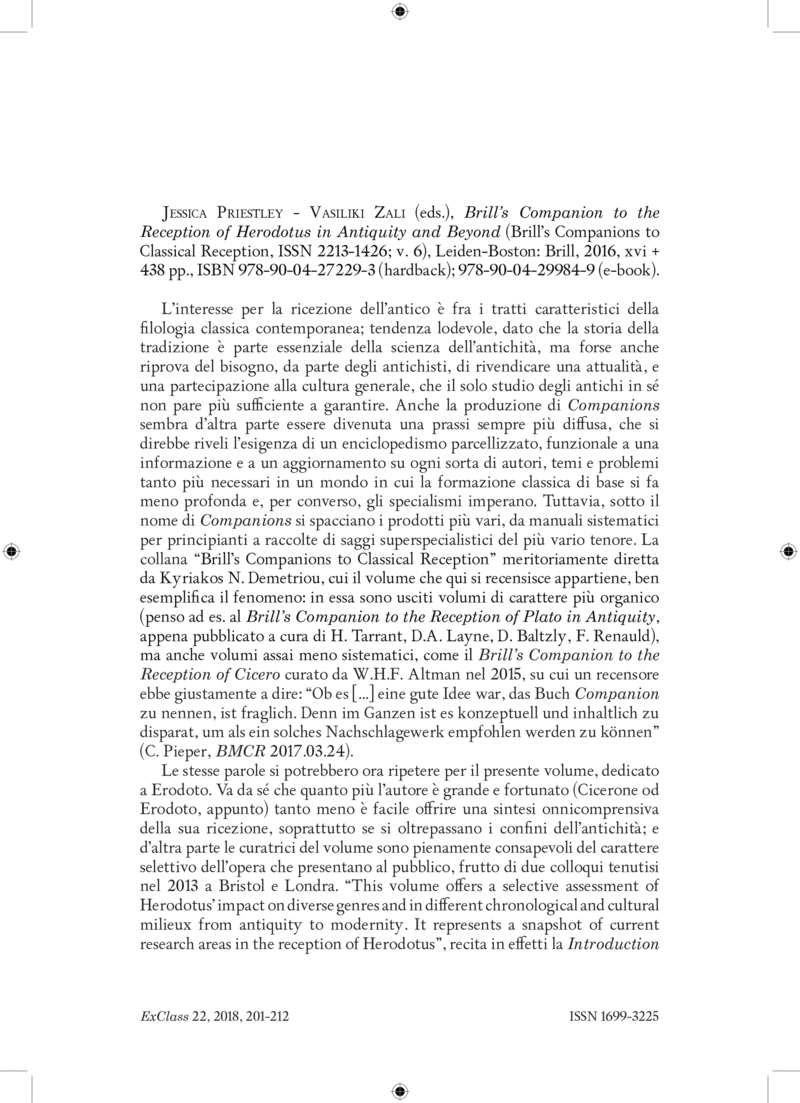Open gallery for Brill’s Companion to the Reception of Herodotus in Antiquity and Beyond