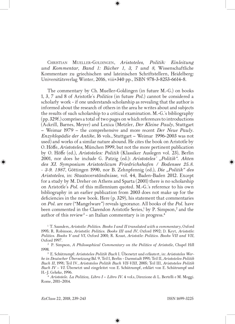 Open gallery for Aristoteles, Politik