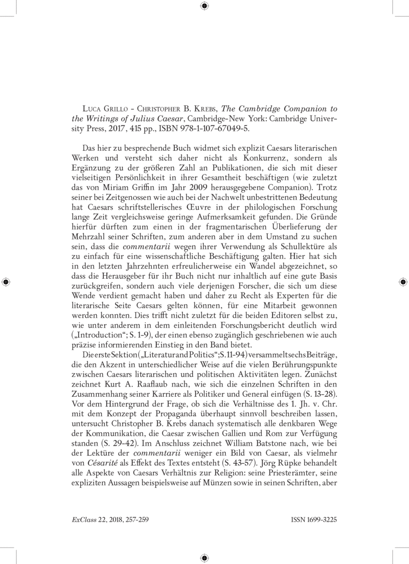 Open gallery for The Cambridge Companion to the Writings of Julius Caesar