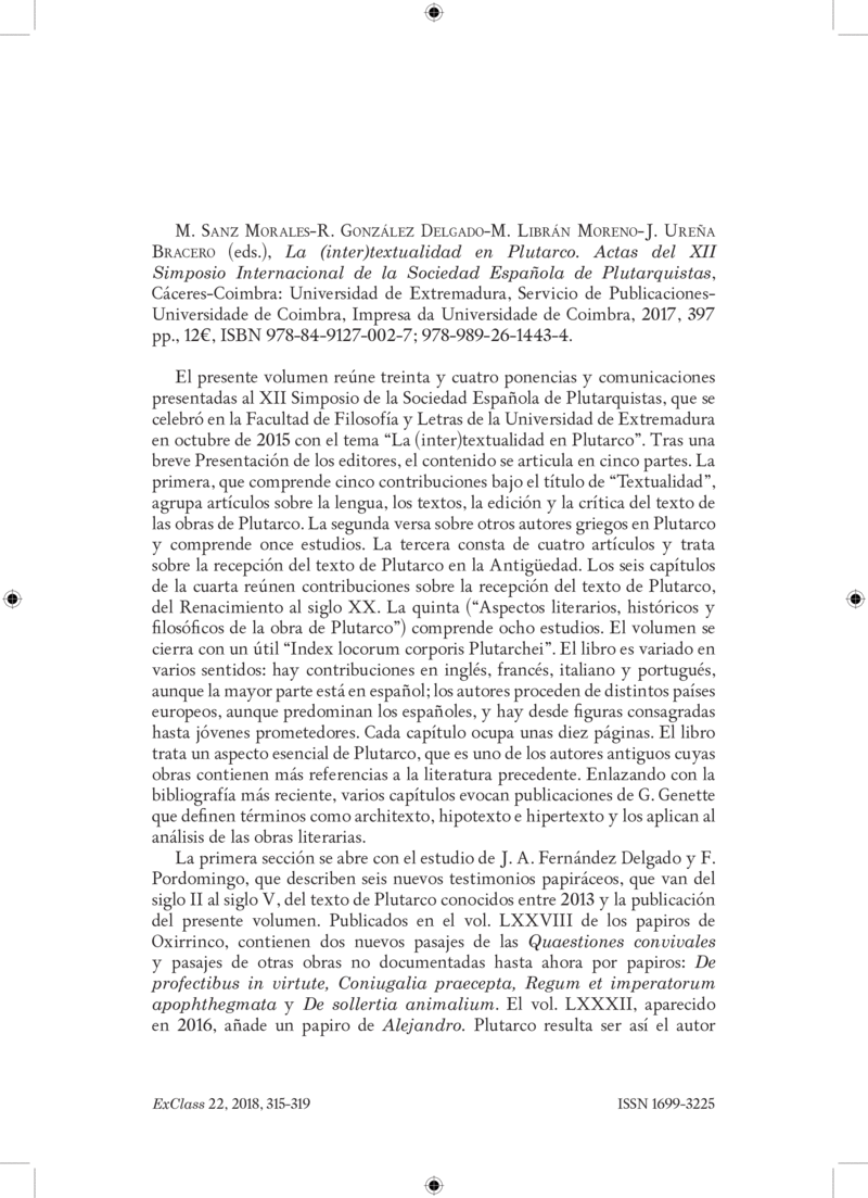 Open gallery for La (inter)textualidad en Plutarco