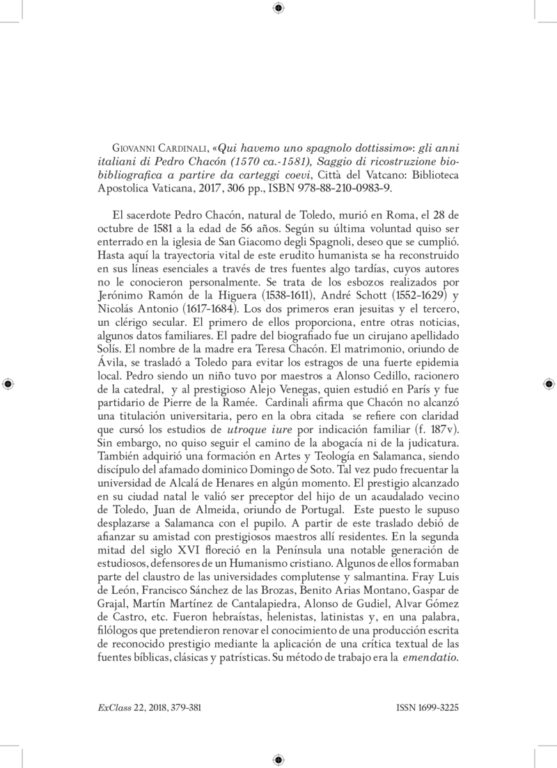 Open gallery for "Qui havemo uno spagnolo dottissimo": gli anni italiani di Pedro Chacón (1570 ca.-1581)