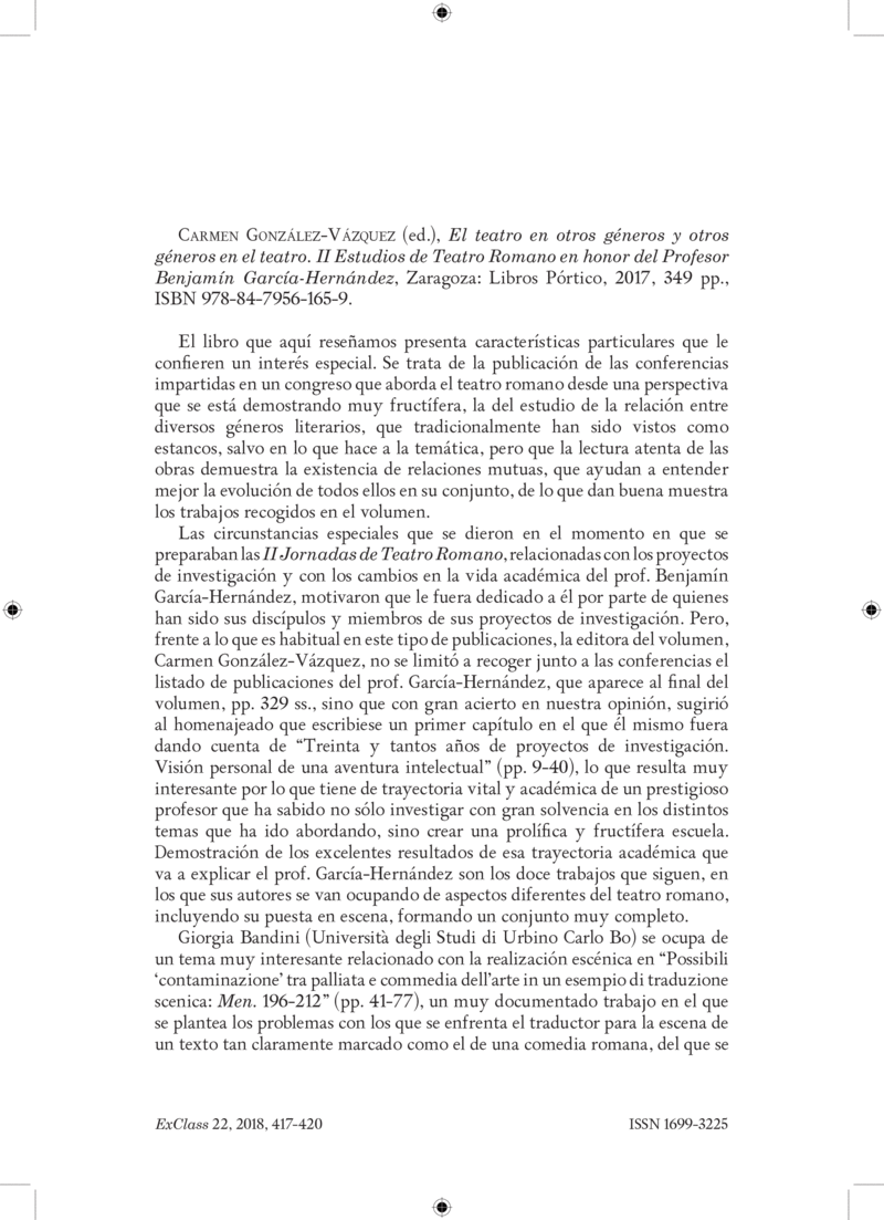 Open gallery for El teatro en otros géneros y otros géneros en el teatro