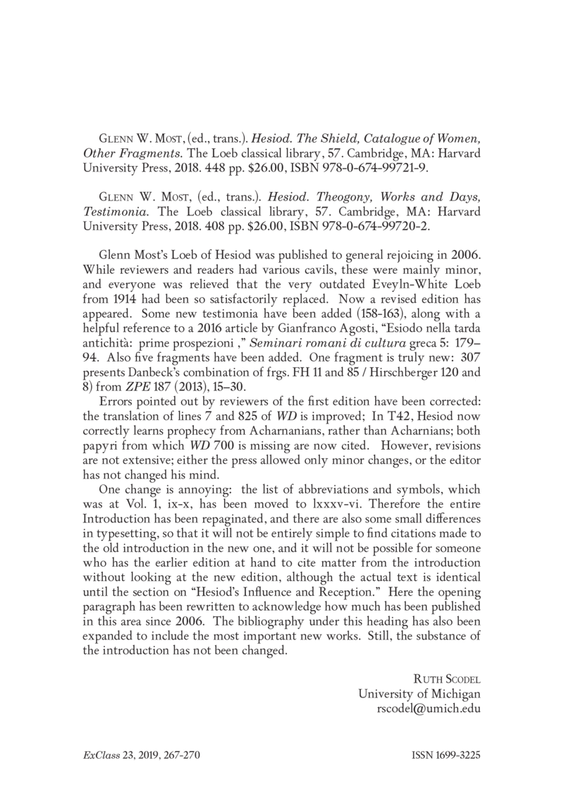 Open gallery for Hesiod, Theogony. Works and Days. Testimonia