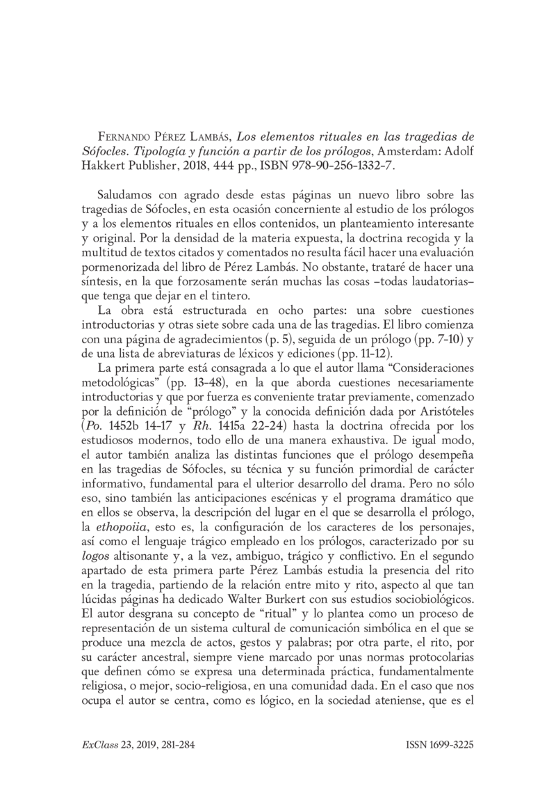 Open gallery for Los elementos rituales en las tragedias de Sófocles