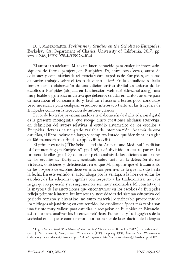 Open gallery for Preliminary Studies on the Scholia to Euripides