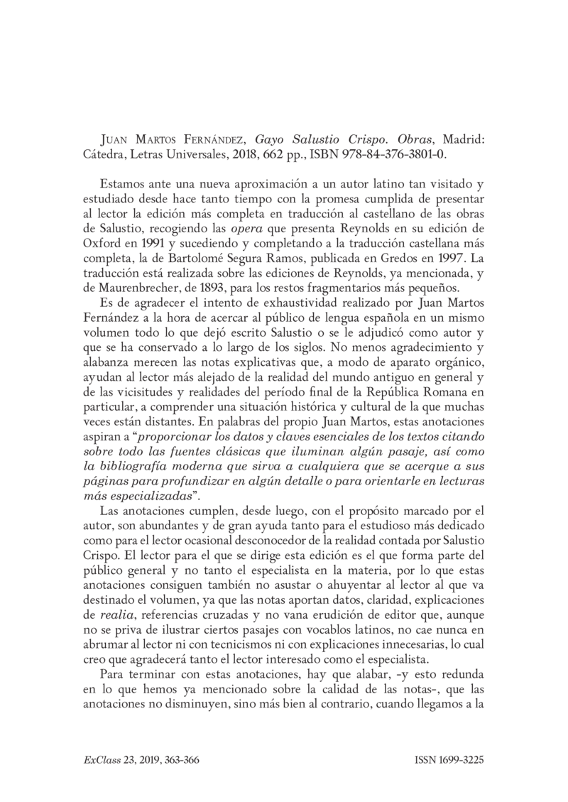 Open gallery for Gayo Salustio Crispo, Obras