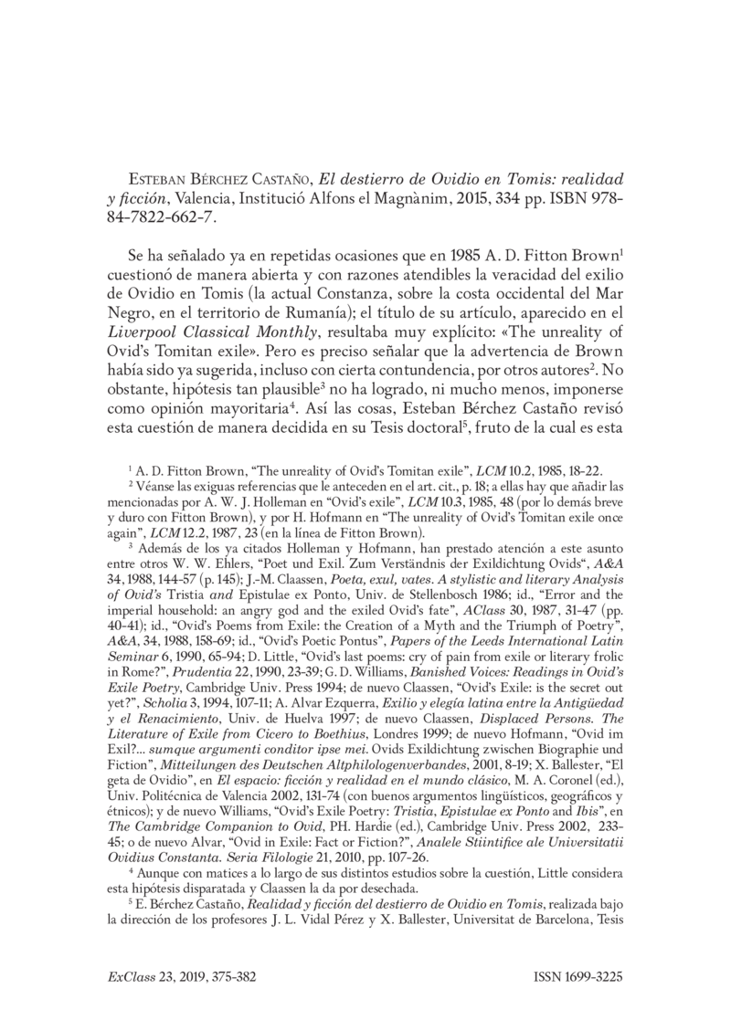 Open gallery for El destierro de Ovidio en Tomis: realidad y ficción