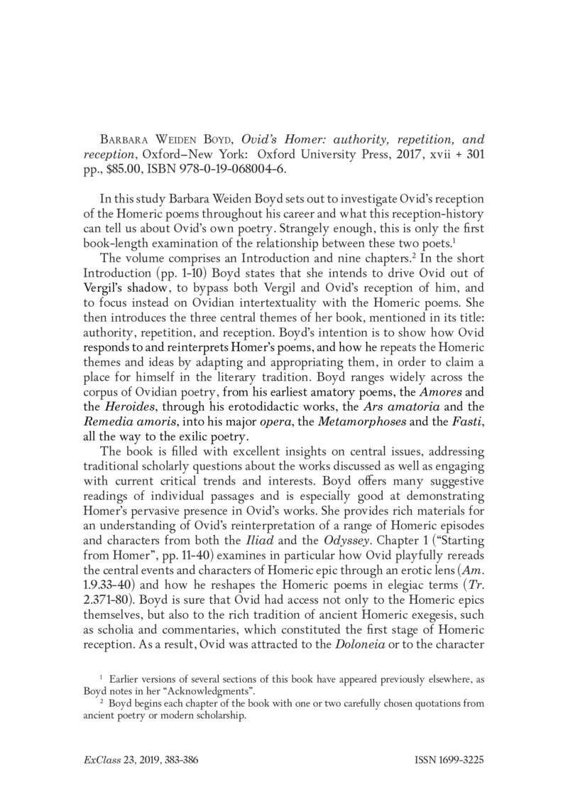 Open gallery for Ovid’s Homer