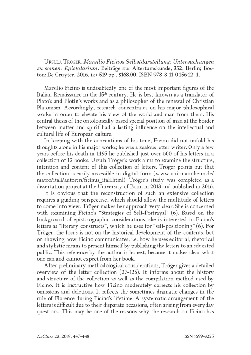 Open gallery for Marsilio Ficinos Selbstdarstellung