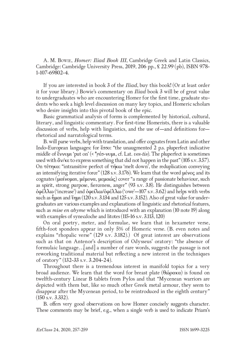 Open gallery for Homer, Iliad Book III