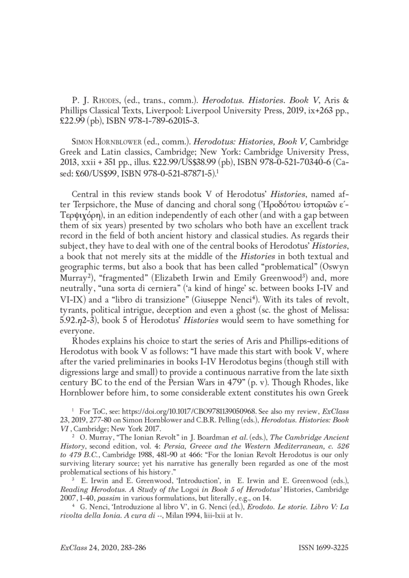 Open gallery for Herodotus, Histories Book V