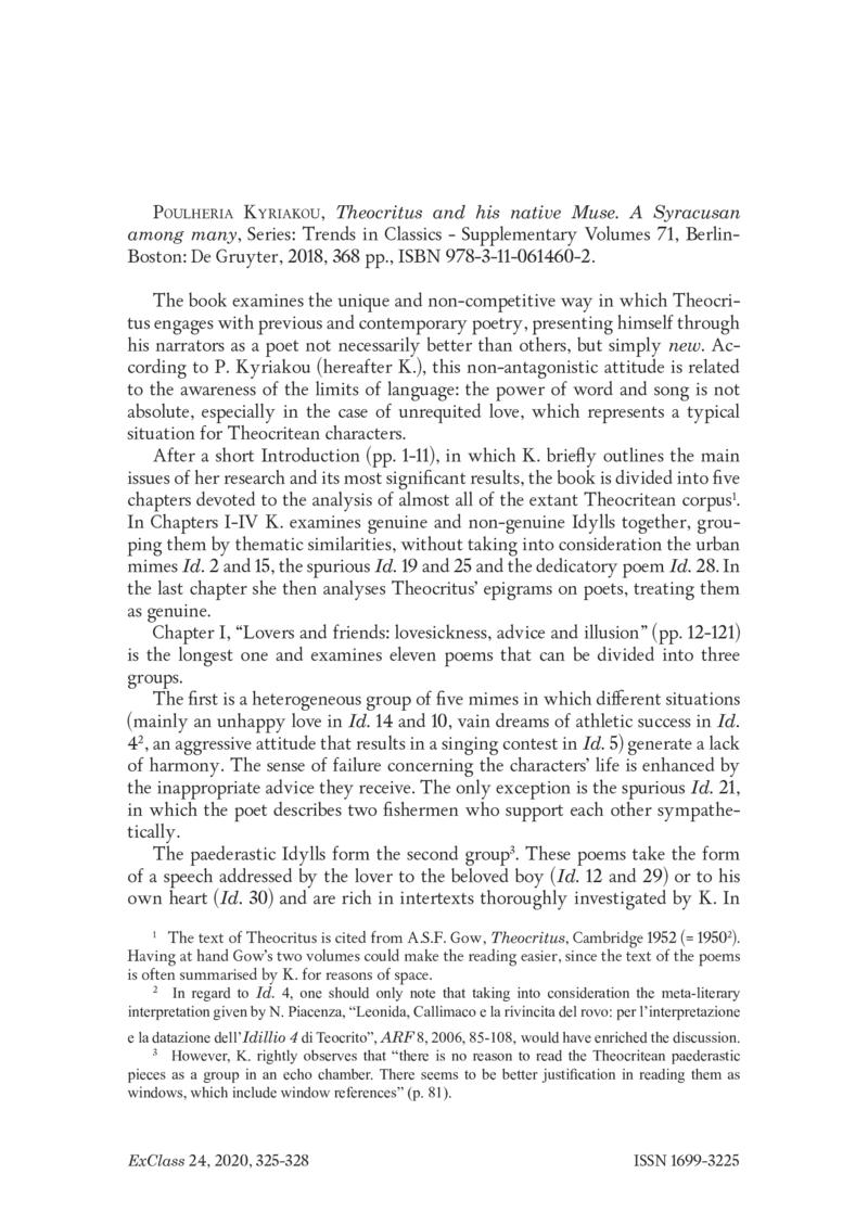 Open gallery for Theocritus and his Native Muse