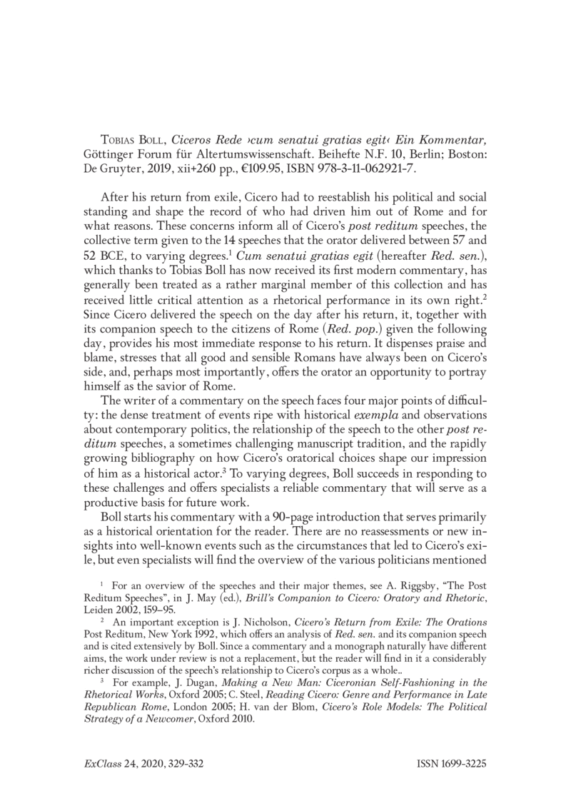 Open gallery for Ciceros Rede "cum senatui gratias egit"