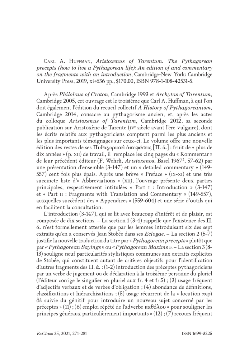 Open gallery for Aristoxenus of Tarentum, The 'Pythagorean Precepts' (How to Live a Pythagorean Life)