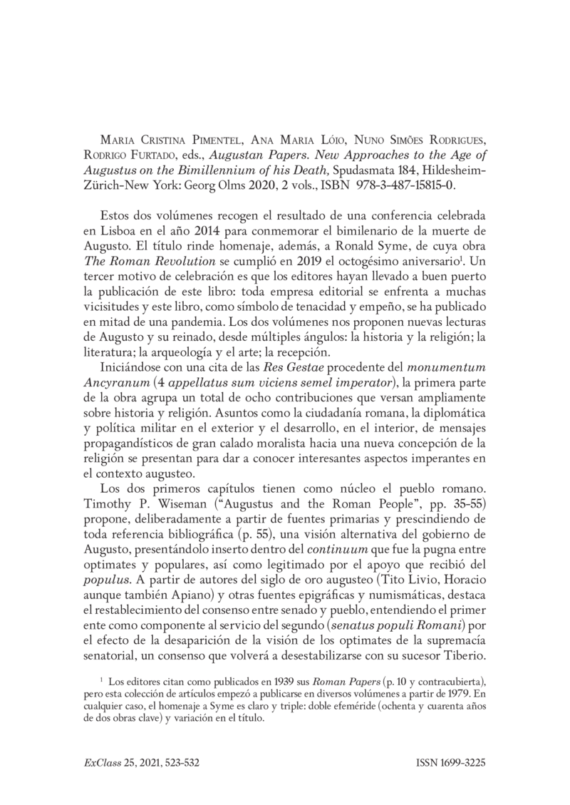 Open gallery for Augustan Papers