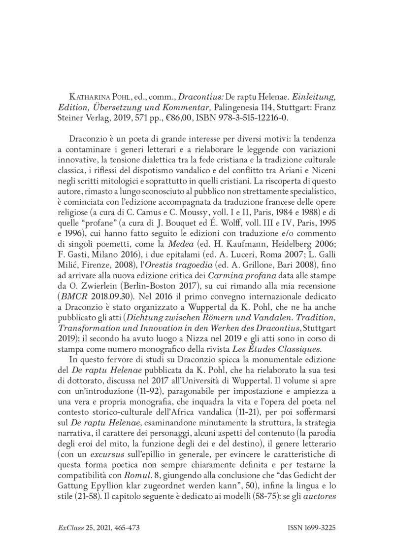 Open gallery for Dracontius, "De raptu Helenae"