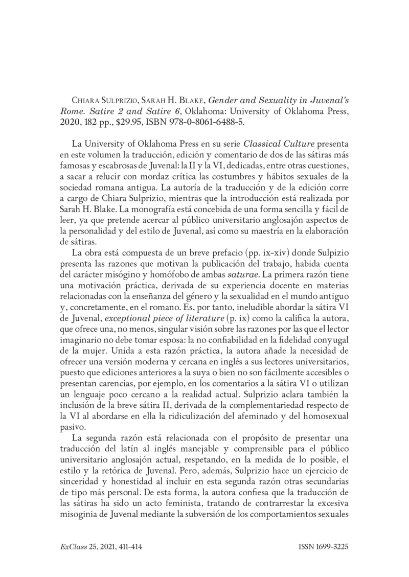 Open gallery for Gender and Sexuality in Juvenal’s Rome