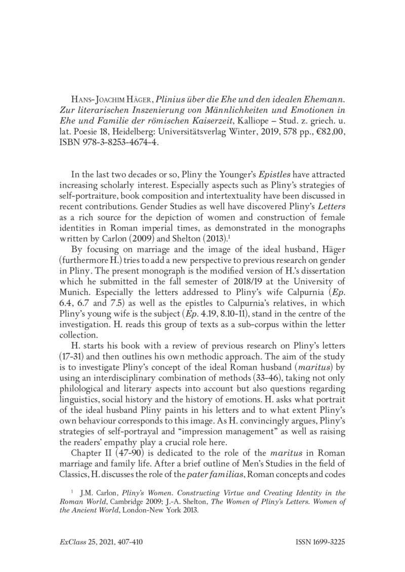 Open gallery for Plinius über die Ehe und den idealen Ehemann