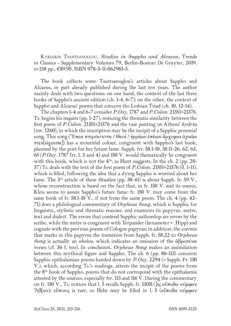 Open gallery for Studies in Sappho and Alcaeus