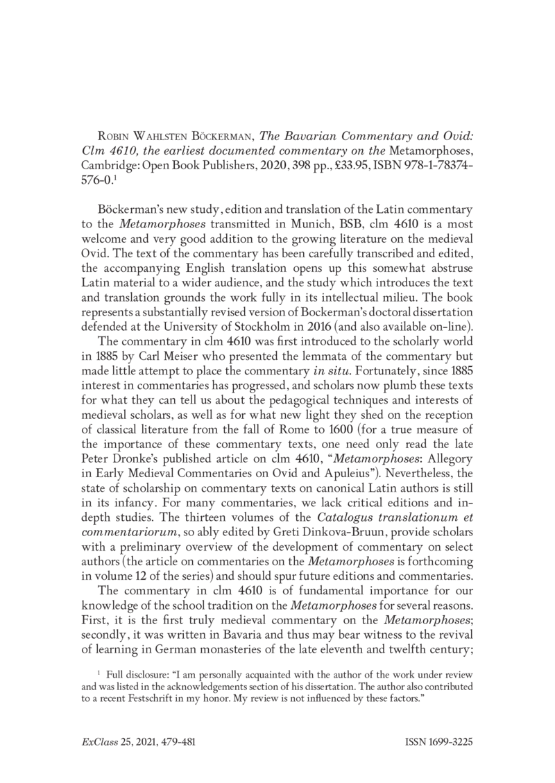 Open gallery for The Bavarian Commentary and Ovid