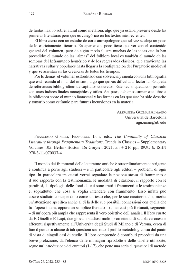 Open gallery for The Continuity of Classical Literature through Fragmentary Traditions