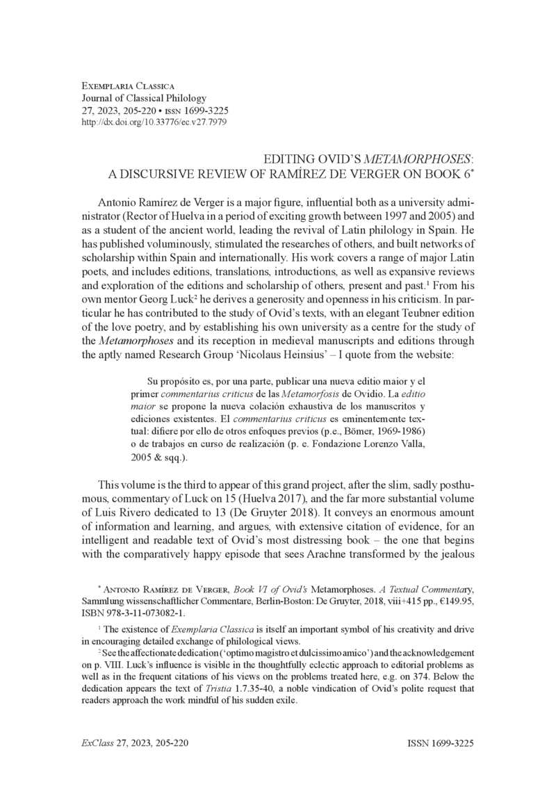 Open gallery for Book VI of Ovid’s Metamorphoses