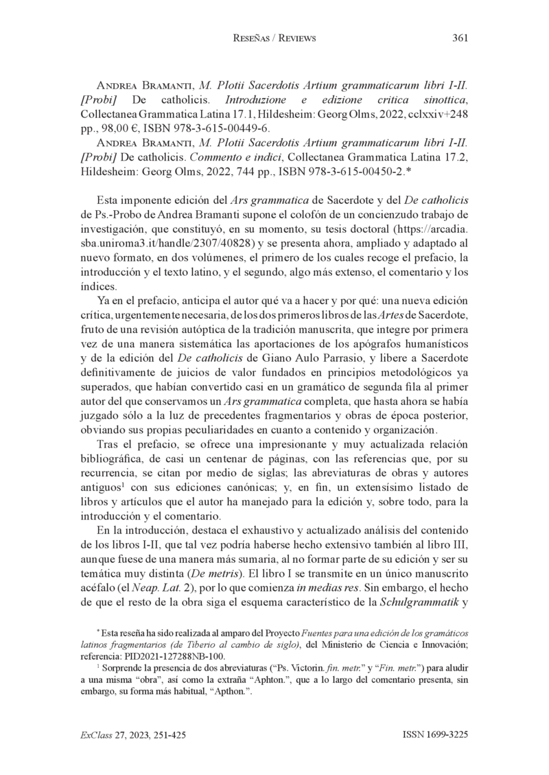 Open gallery for M. Plotii Sacerdotis Artium grammaticarum libri I-II. [Probi] De catholicis